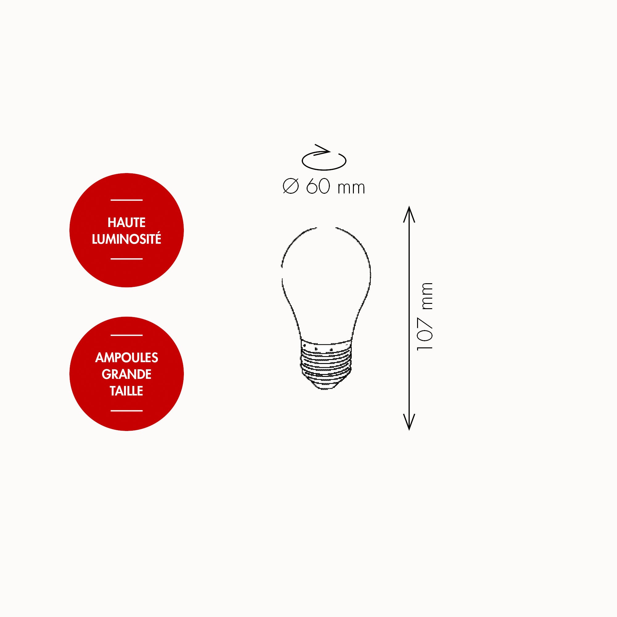 Pack de 10 ampoules E27